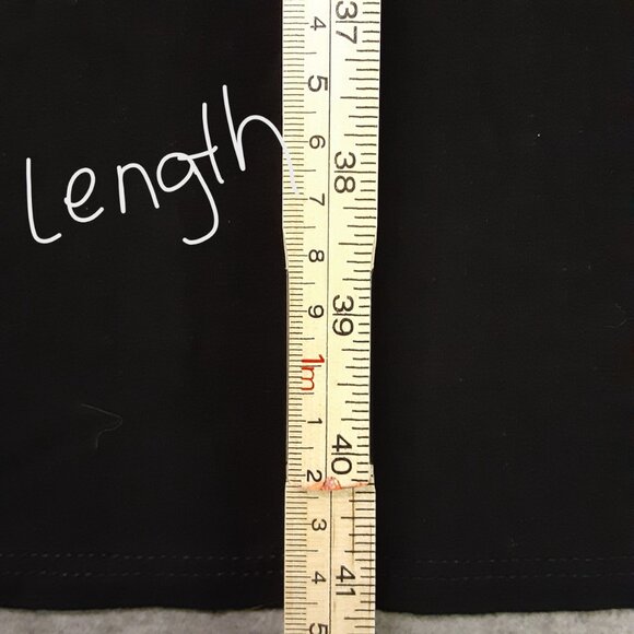 Azules Woman's Black Midi Dress Size XL, Pullover, Long sleeve, Made in USA - Picture 5 of 7